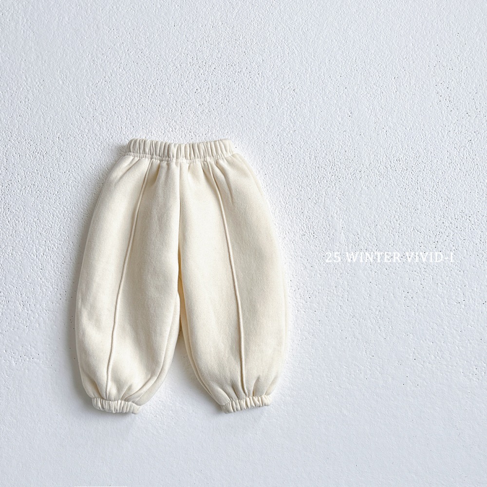 vivid05|(78cm-125cm) 素面褶撊縮口褲3