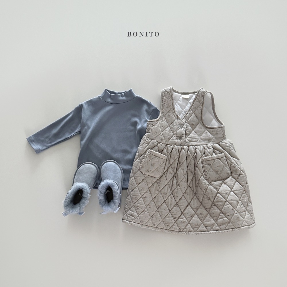 Bonito32|(75cm-125cm) 素面高領上衣13