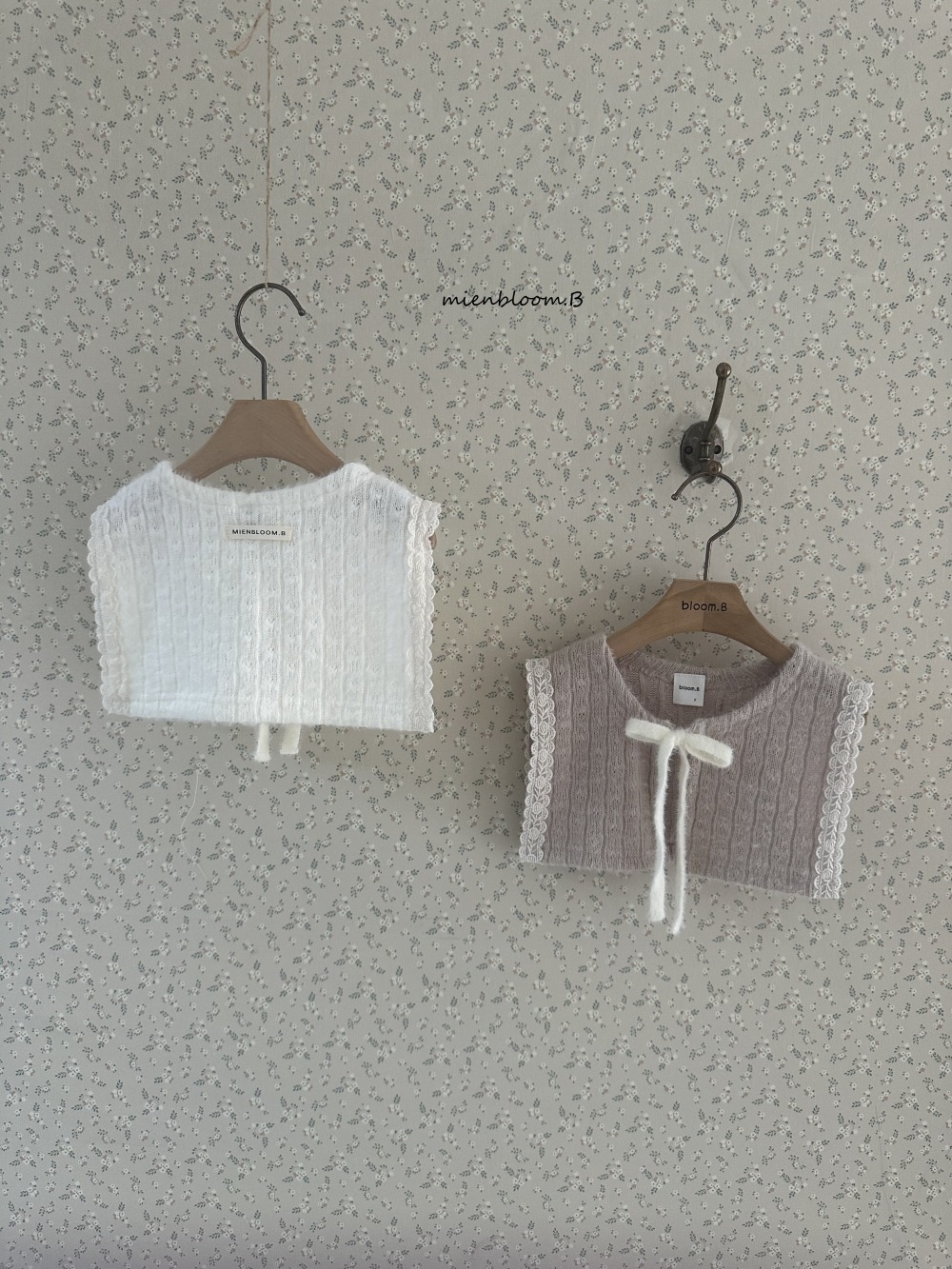 Bloom.b01｜(bebe-kids) 針織花邊背心