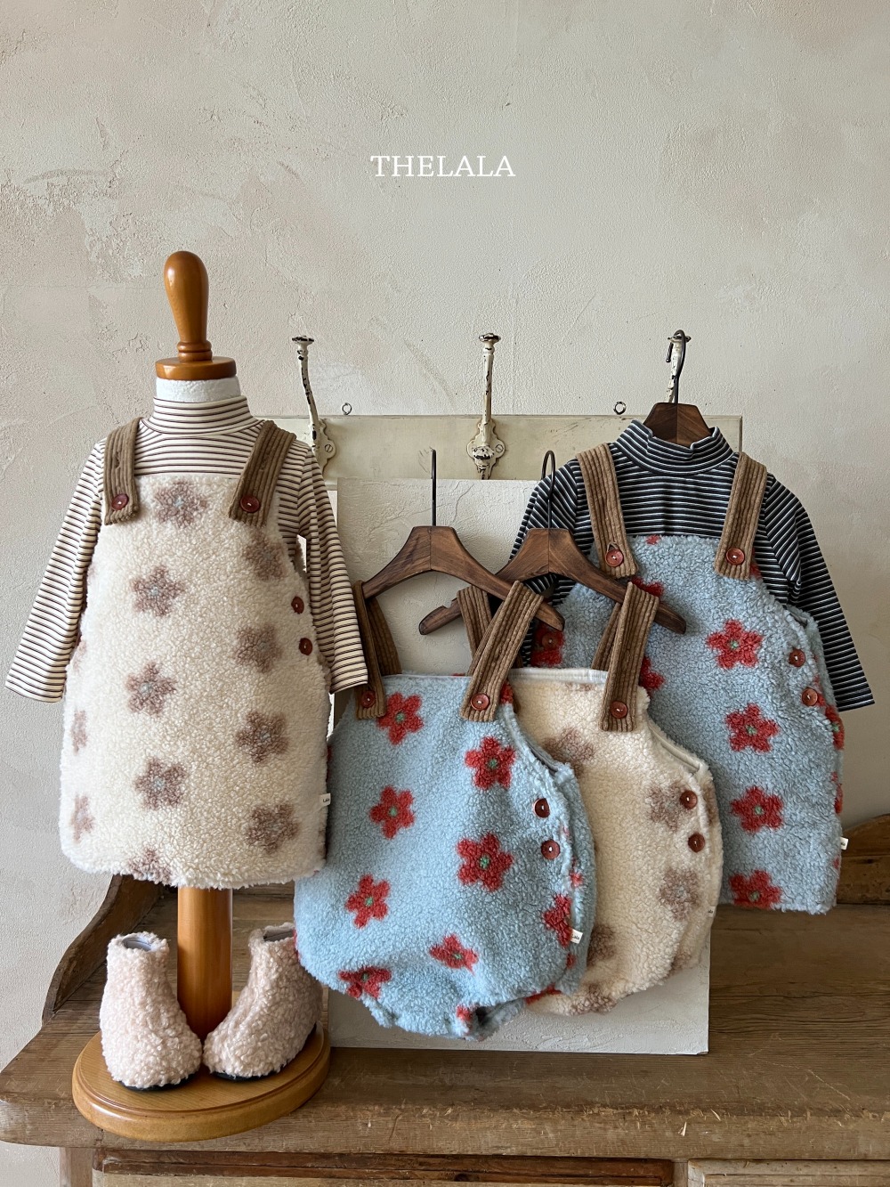 thelala50｜ (1y-6y) 條紋中領上衣