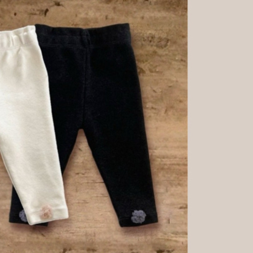 BANANAJ09｜(3m-18m)  小花彈性棉長褲