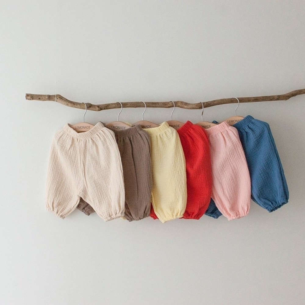LEMONADE12｜(55cm-85cm) 6色棉麻素面束口褲