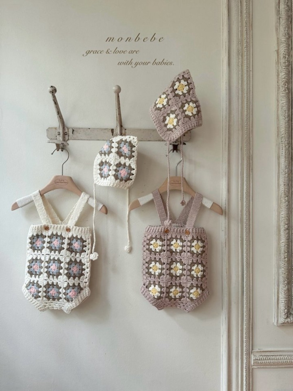 MONBEBE51๏ฝ(3m-24m) ๆๅทฅ้็นๅๅธถ่คฒ MONBEBE51๏ฝ(3m-24m) ๆๅทฅ้็นๅๅธถ่คฒ