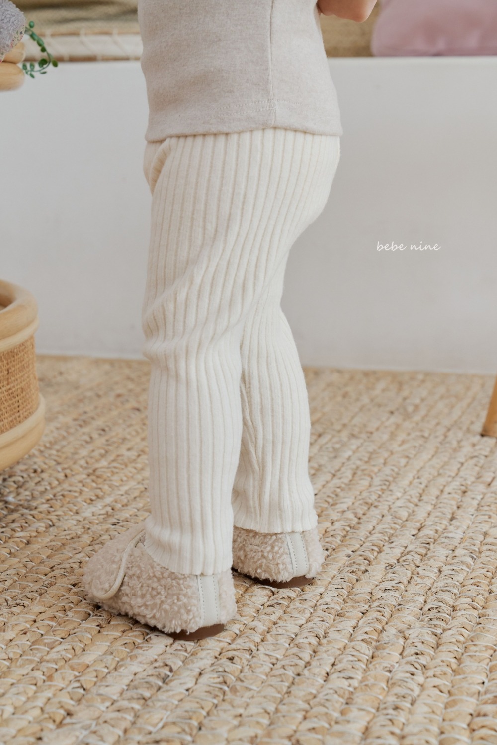 bebe nine24 (65cm-115cm) 3色保暖羅紋緊身褲