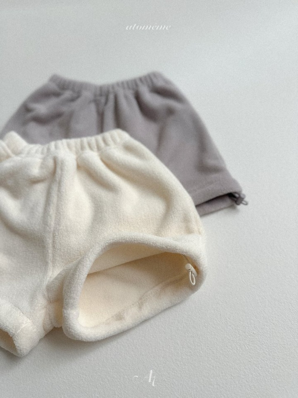 Atomeme12｜(70cm-110cm) 毛毛抽繩短褲