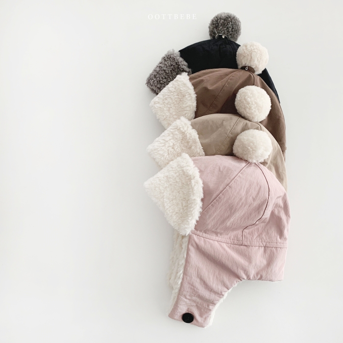 Oottbebe45｜(1-5y  50cm) 毛球造型追雪帽