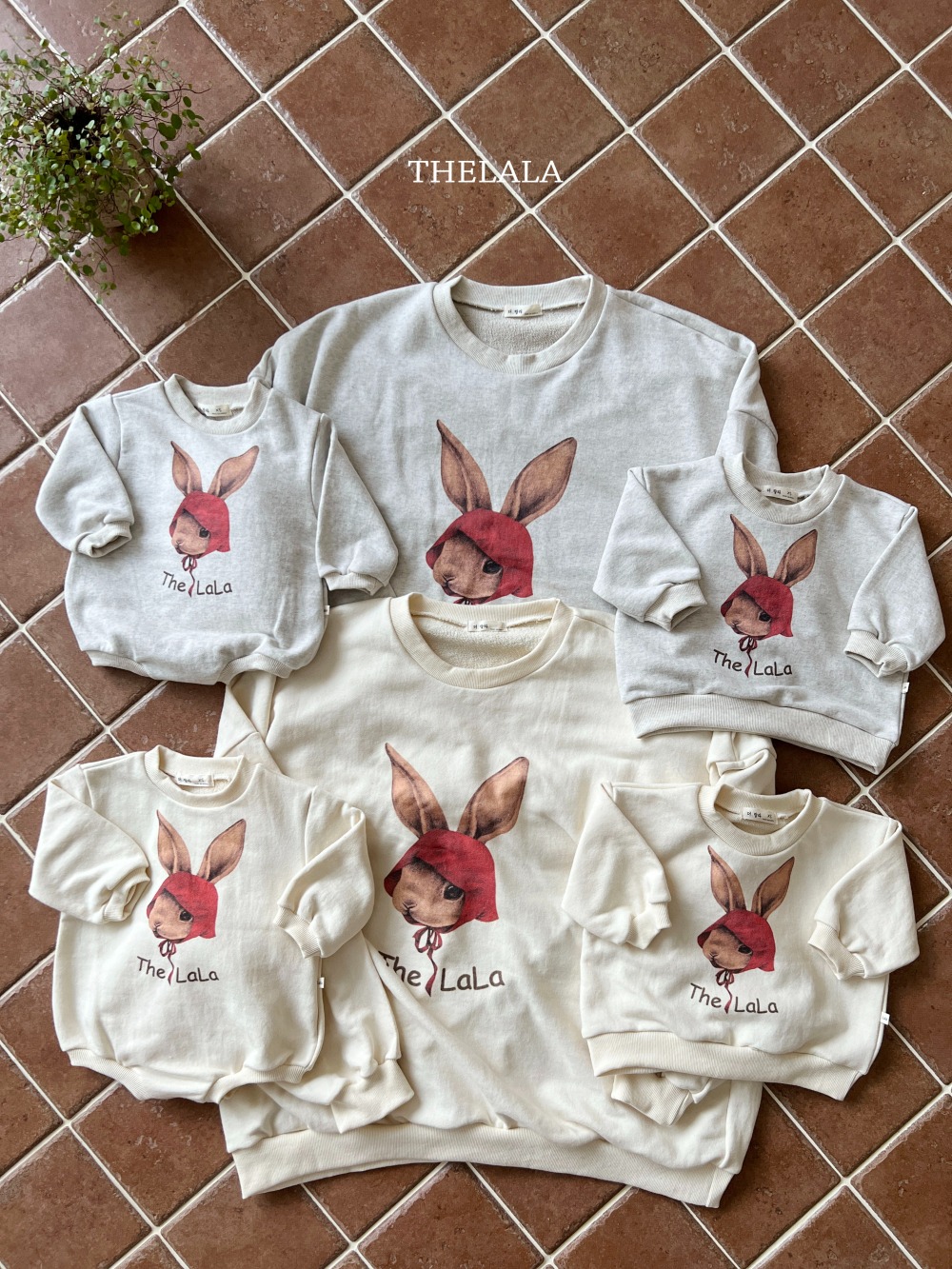 thelala59｜ (0m-18m) 美式小兔插畫休閒包屁衣