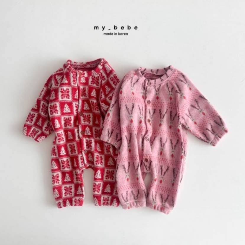 my_bebe54｜(-6m-18m-)  甜美長袖包屁服