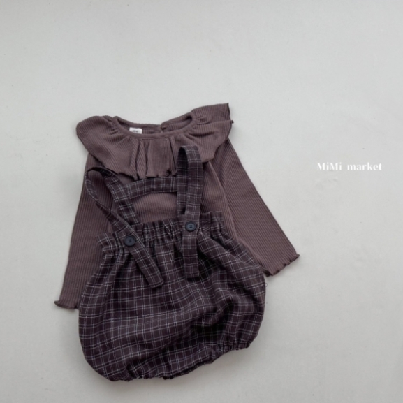 mimi market03 (65-85cm) 格紋吊帶包屁褲5