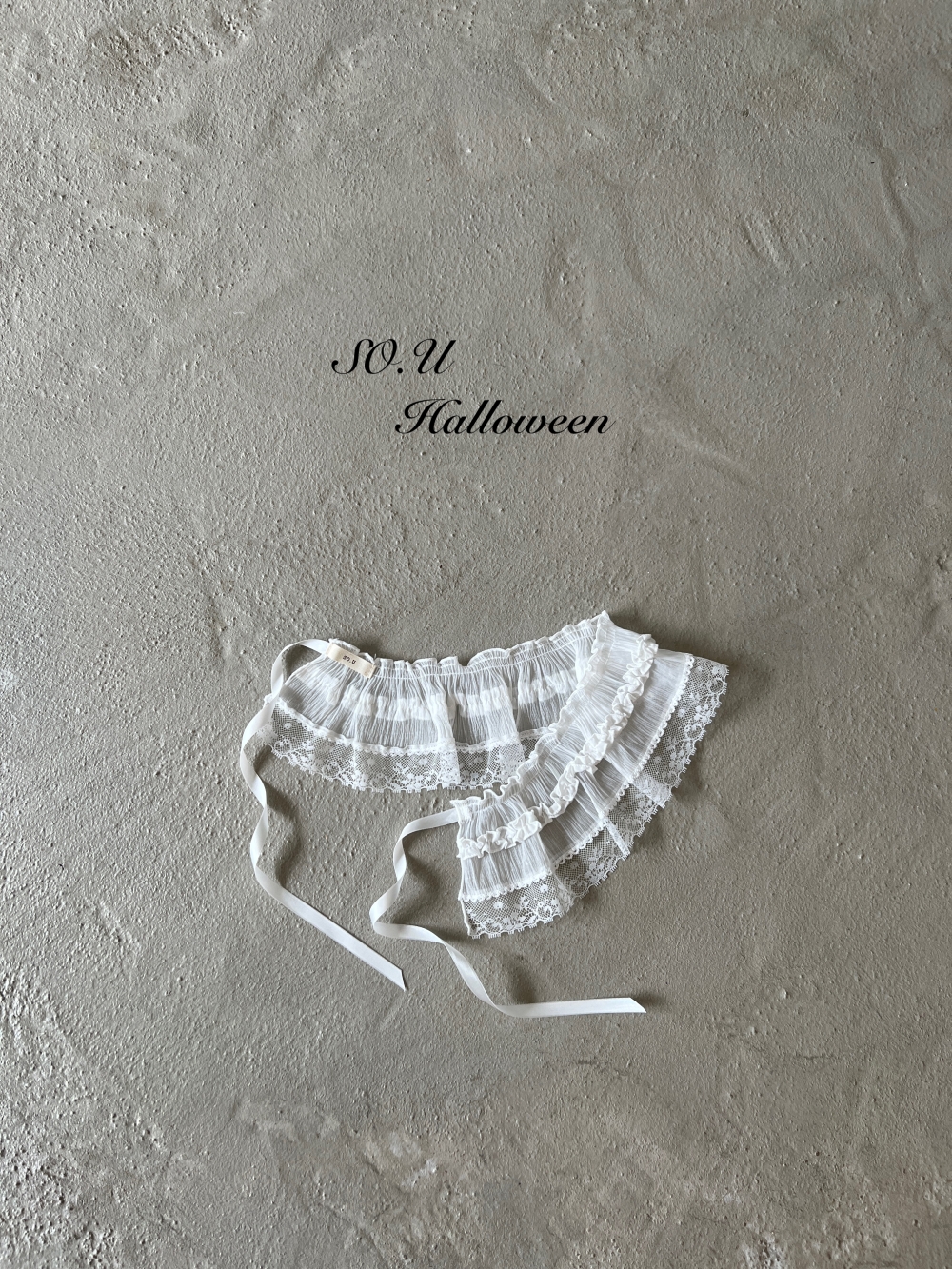 SO.U19｜(Free)  蕾絲花配件腰小裙