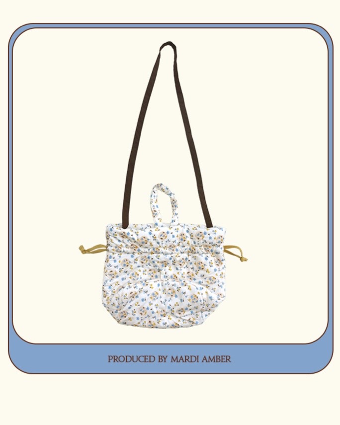 Amber 13｜(free) 2色碎花水桶包