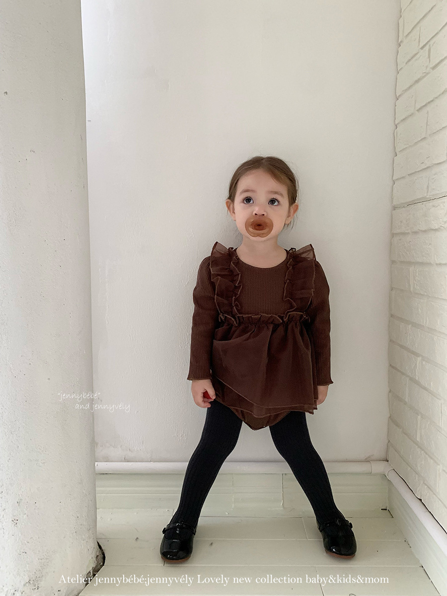 JE603｜(66cm-90cm)  公主網紗裙包屁衣