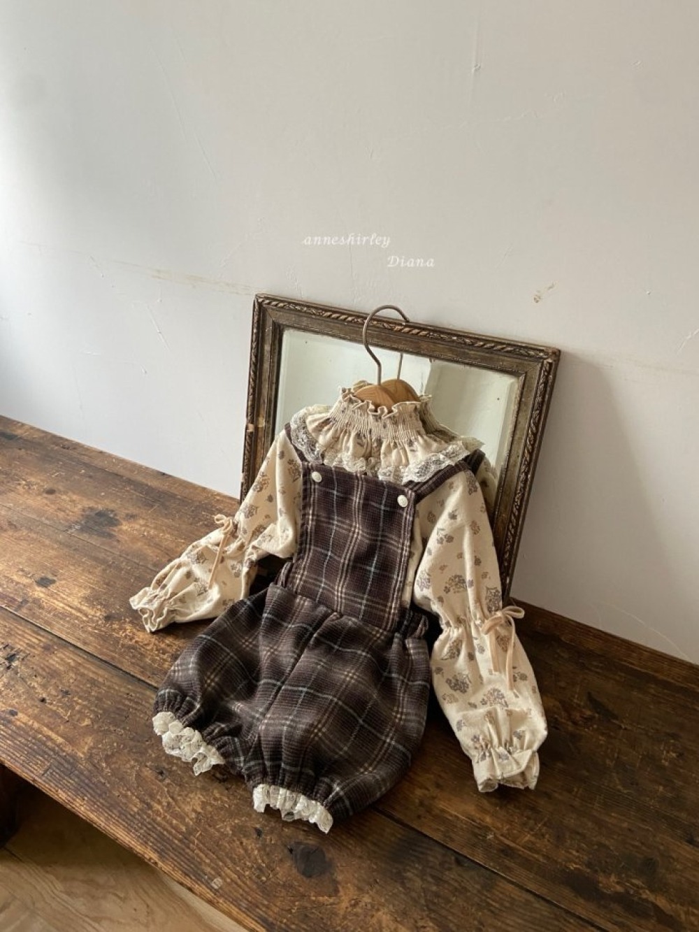 Anne Shirley16｜(3m-22m) 1色蕾絲滾邊吊帶褲