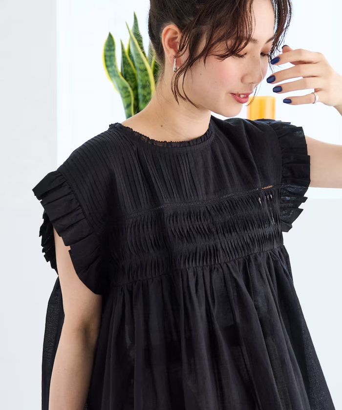 FREAK’S STORE 印度棉褶皺上衣