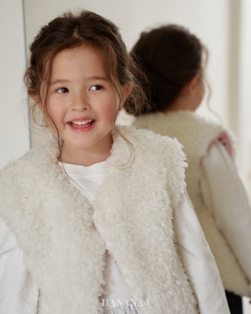 BANANAJ30｜(83-127cm)  雙面絨毛馬甲背心