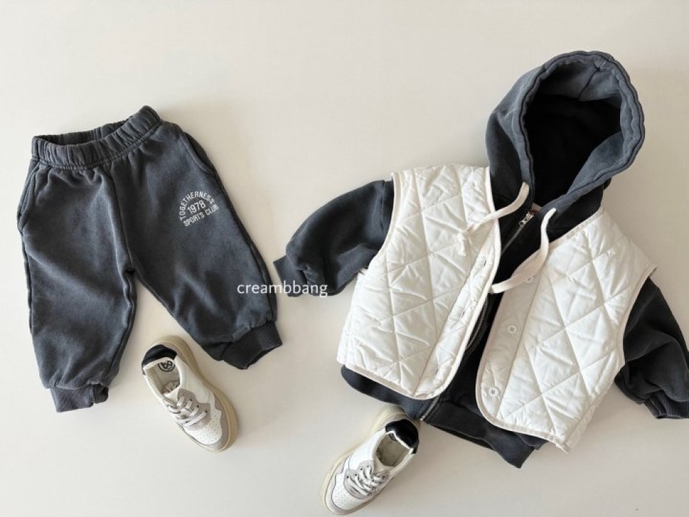 BANANAJ19｜(83-127cm)  刺繡加絨運動褲