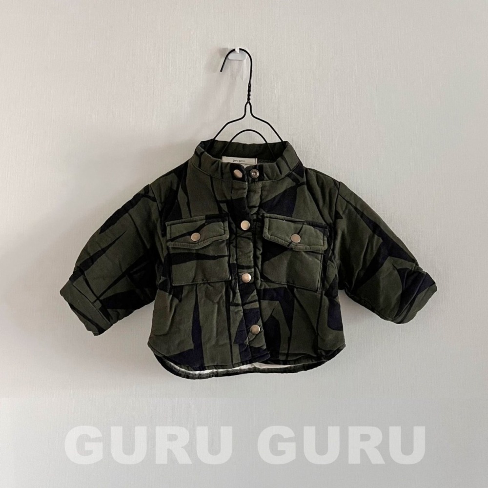 GURU GURU16｜(6m-24m) 2色印花夾層棉外套