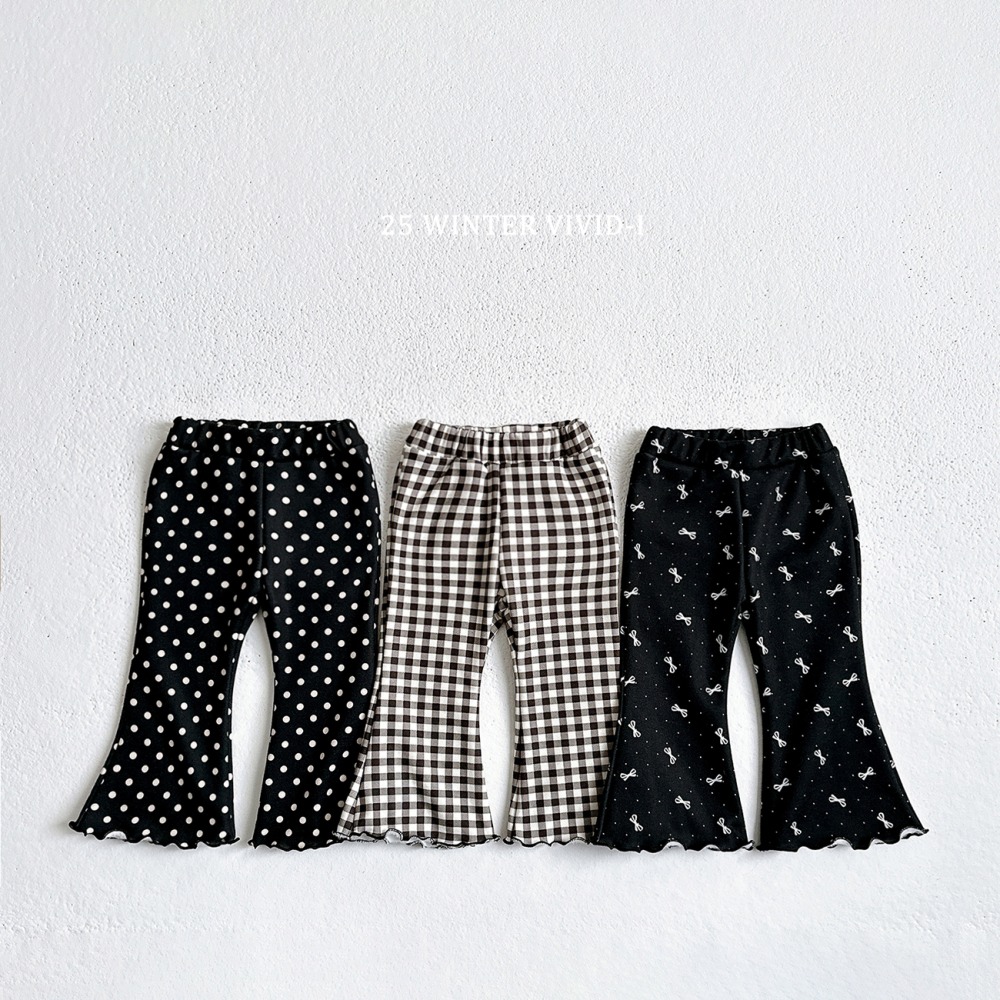 vivid21|(78cm-125cm) 印花喇叭褲3