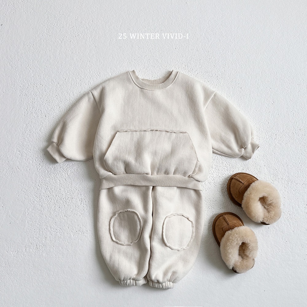 vivid03｜(78cm-125cm) 拼布縮口褲