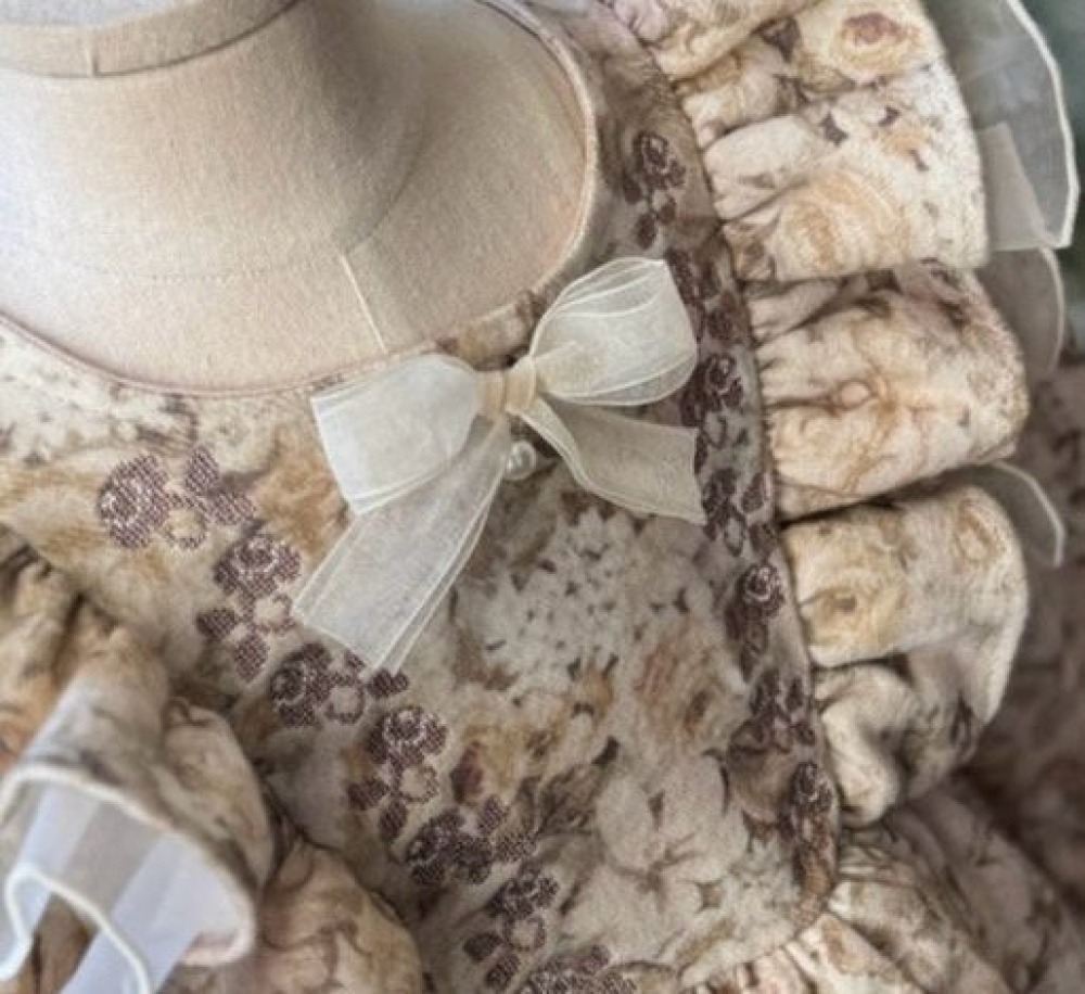 Marron 72｜(free) 雙層蝴蝶紗別針