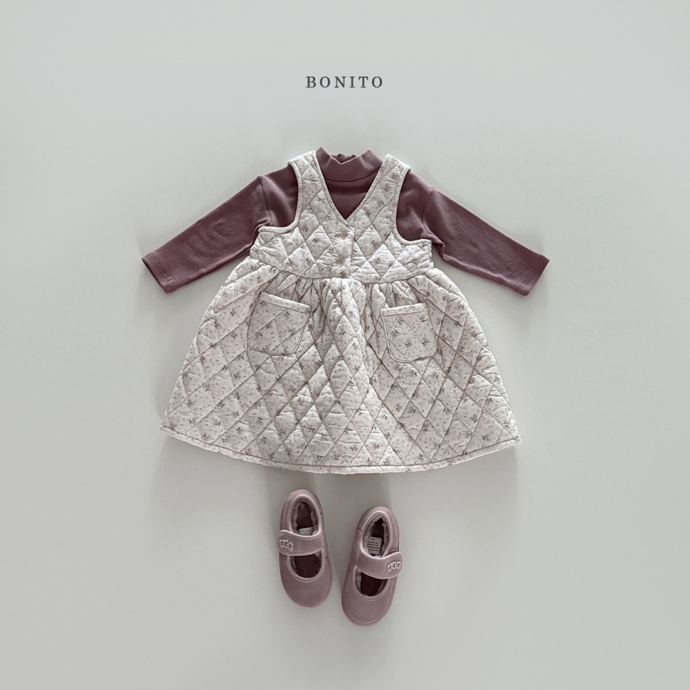 Bonito32|(75cm-125cm) 素面高領上衣7