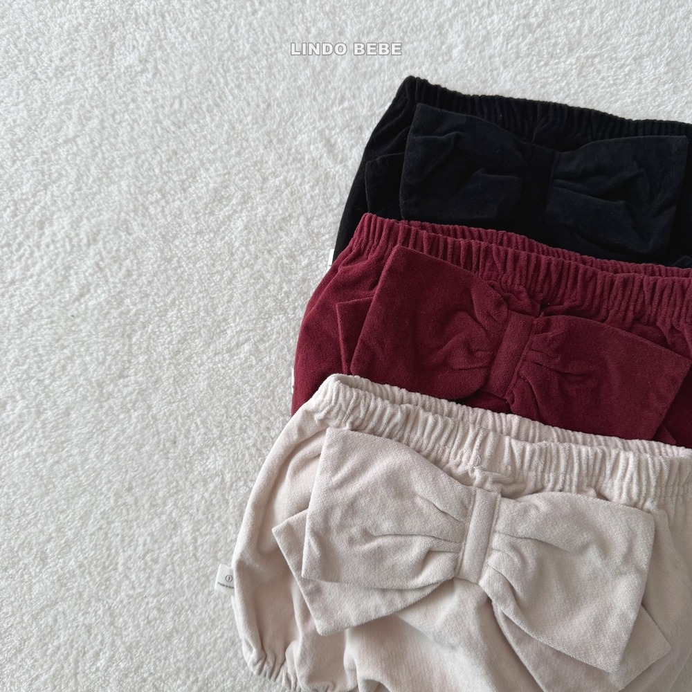 Lindo08｜(3m-18m) 蝴蝶結燈籠短褲