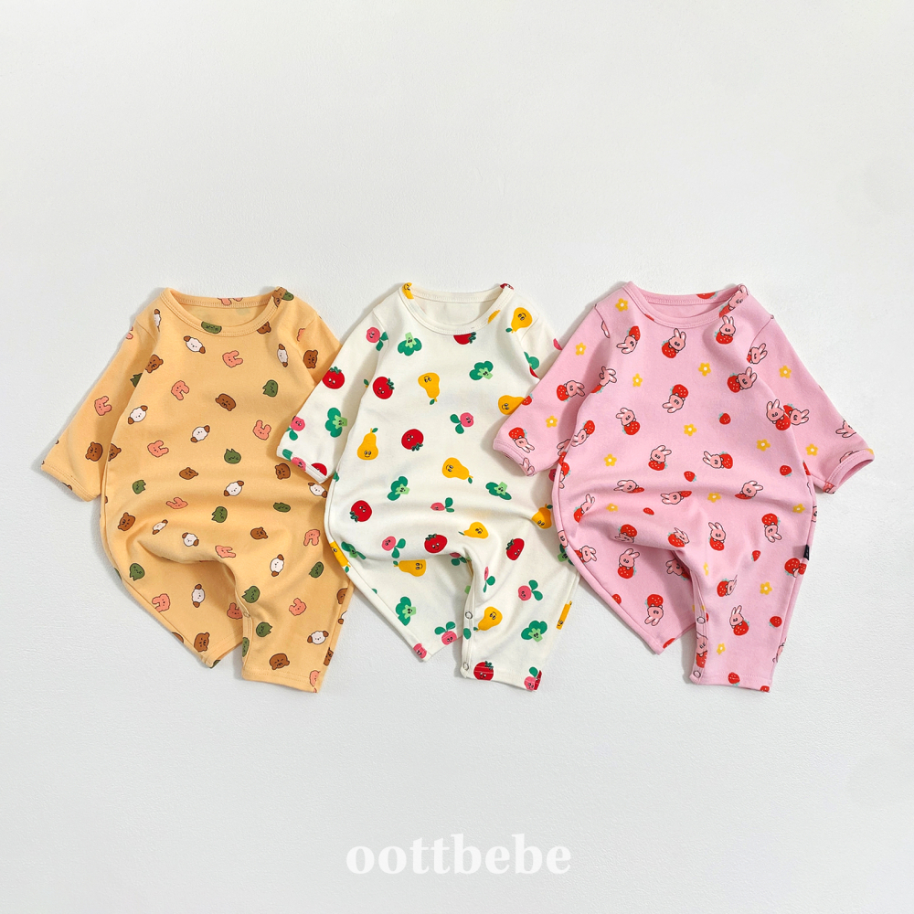 Oottbebe80｜(0m-12m) 可愛小圖休閒包屁裝