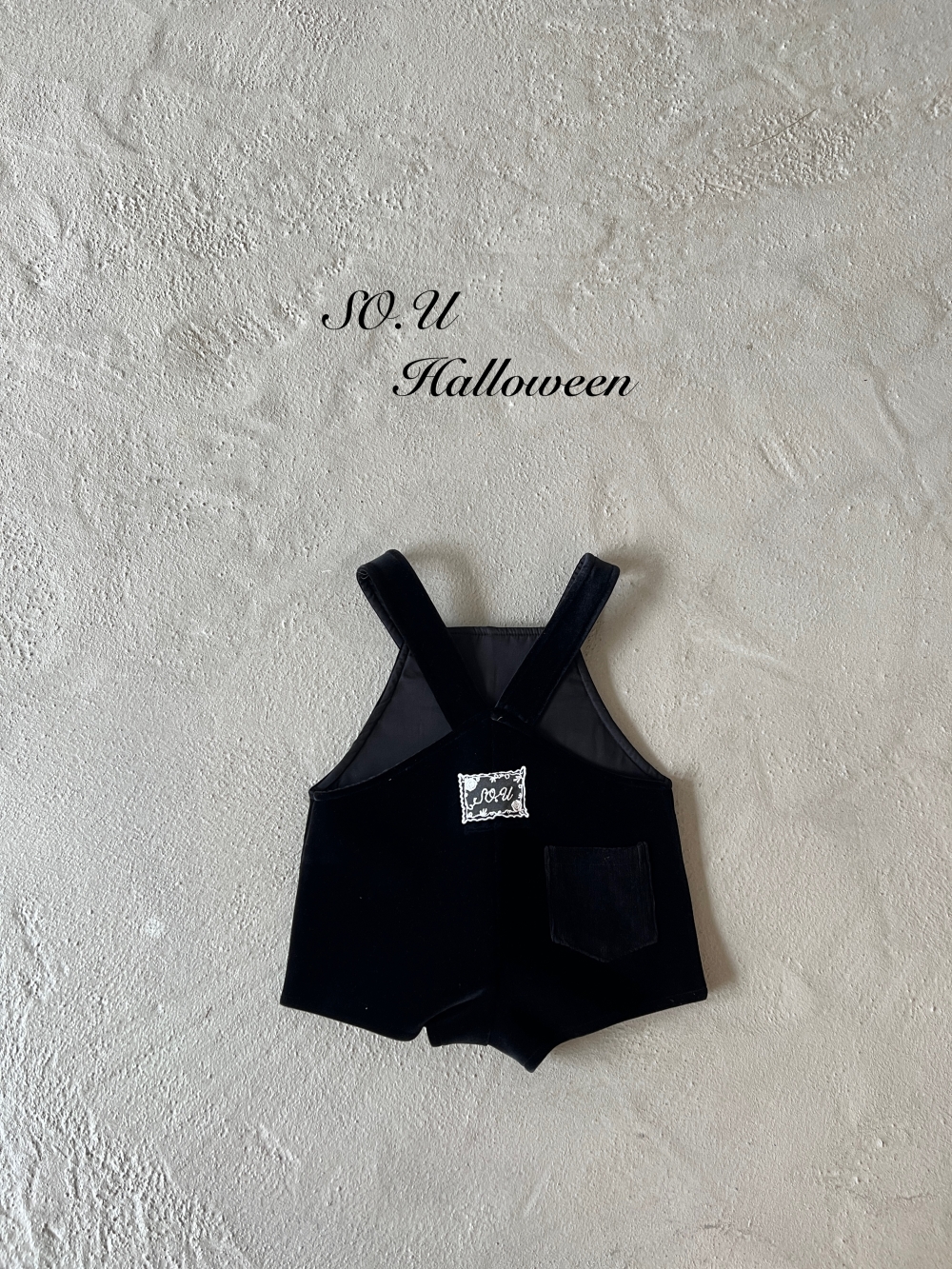 SO.U22｜(12m-M)  口袋蕾絲吊帶褲