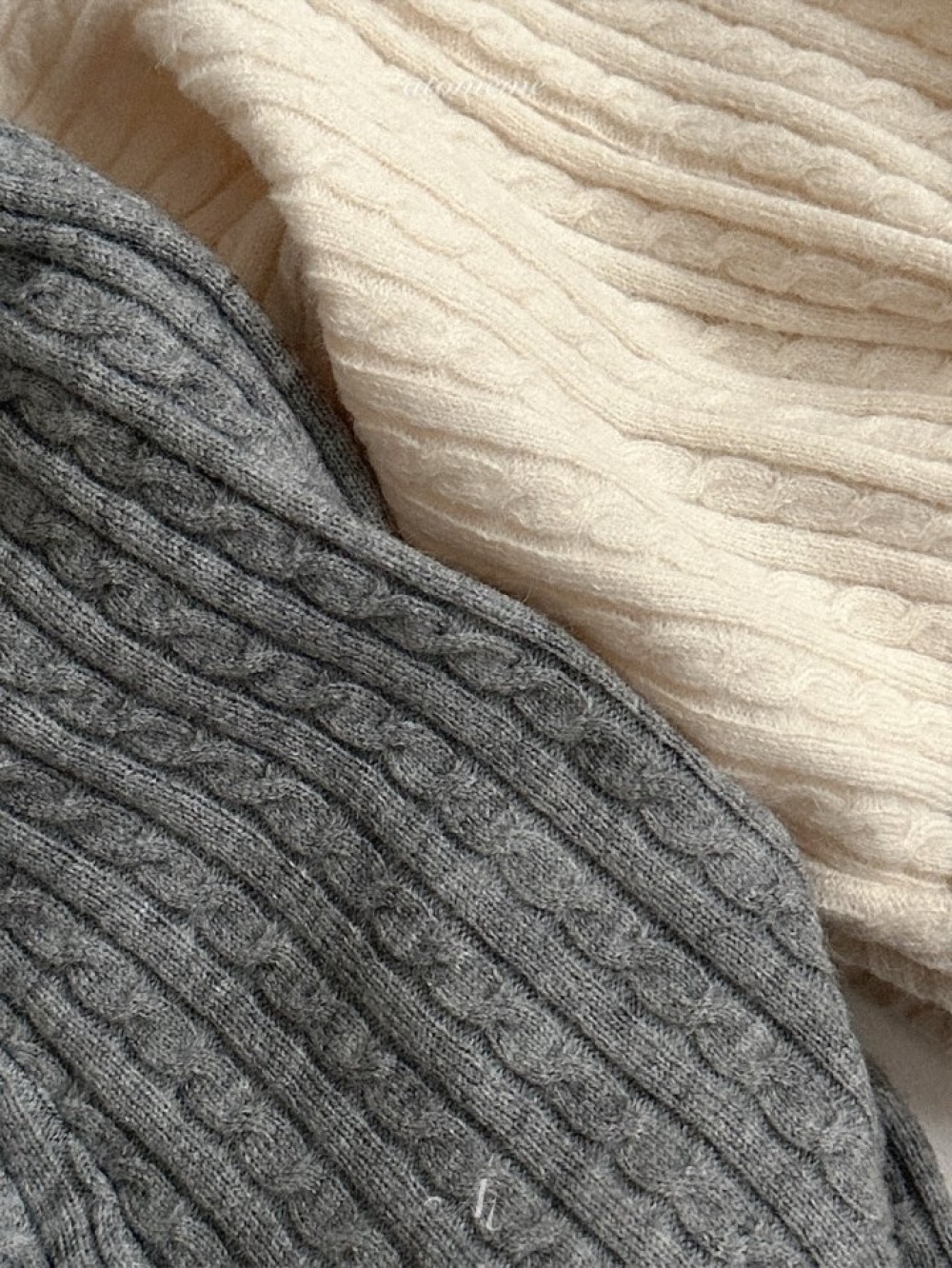 Atomeme09｜(70cm-110cm) 麻花壓紋縮口褲