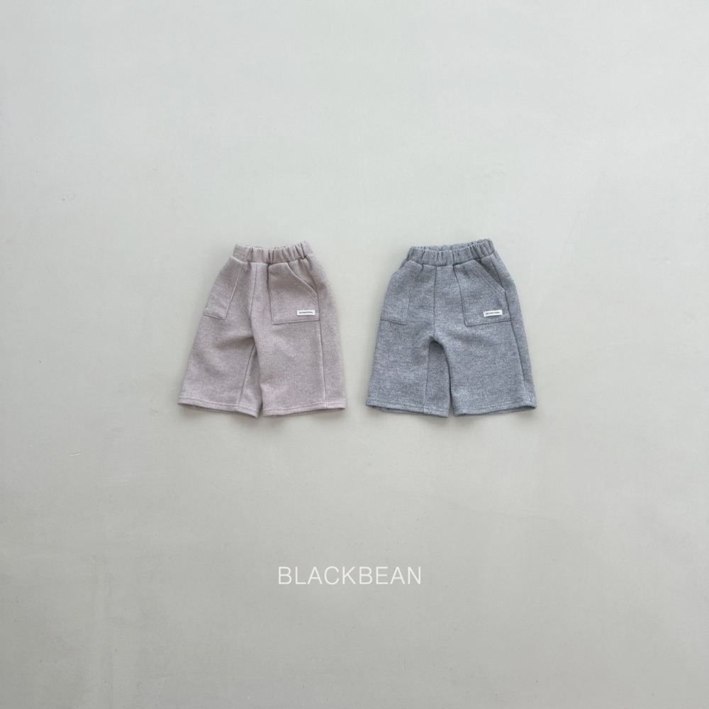 BLACK BEAN32｜(84xm-120cm) 口袋棉質寬褲