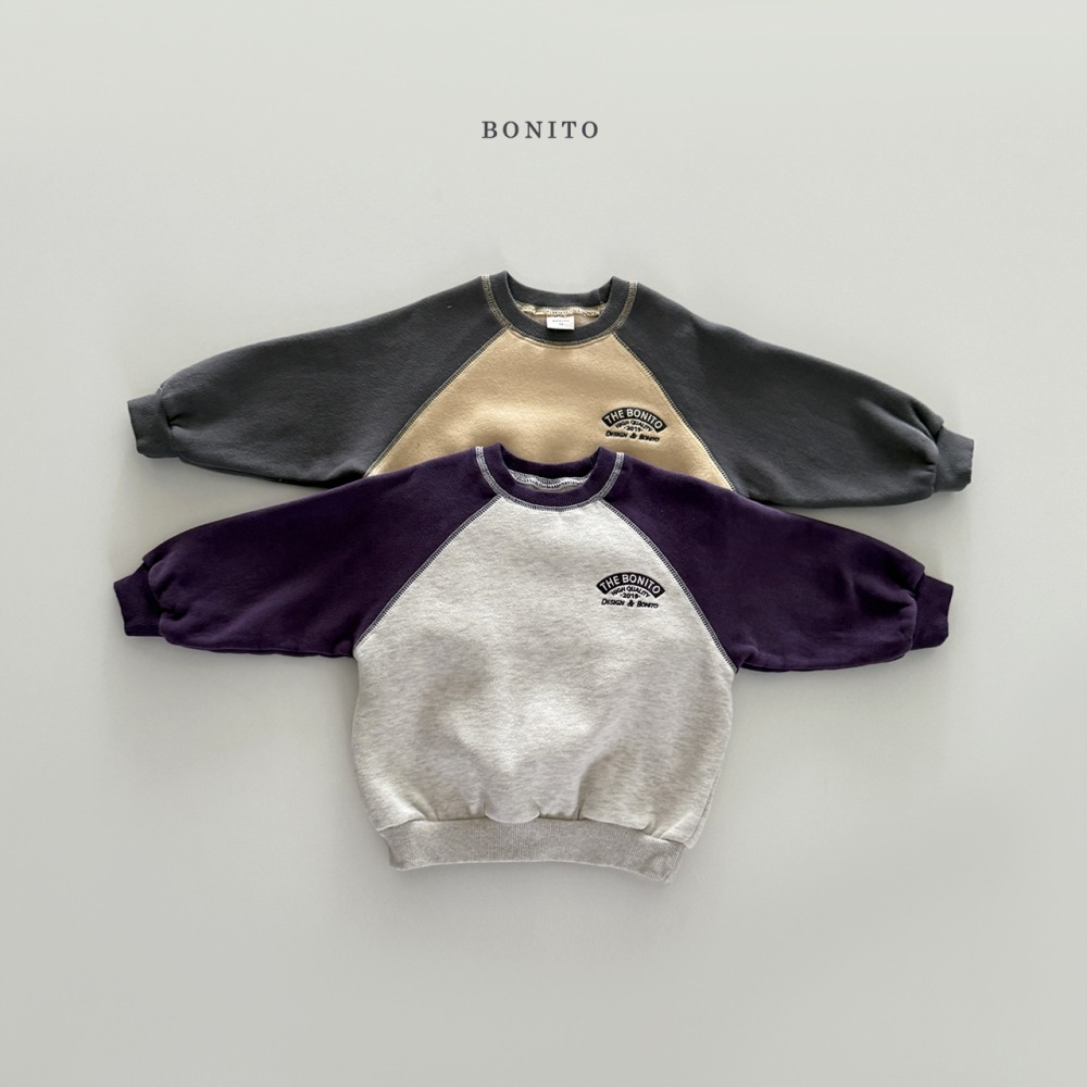 Bonito54｜(75cm-125cm) 撞色休閒上衣