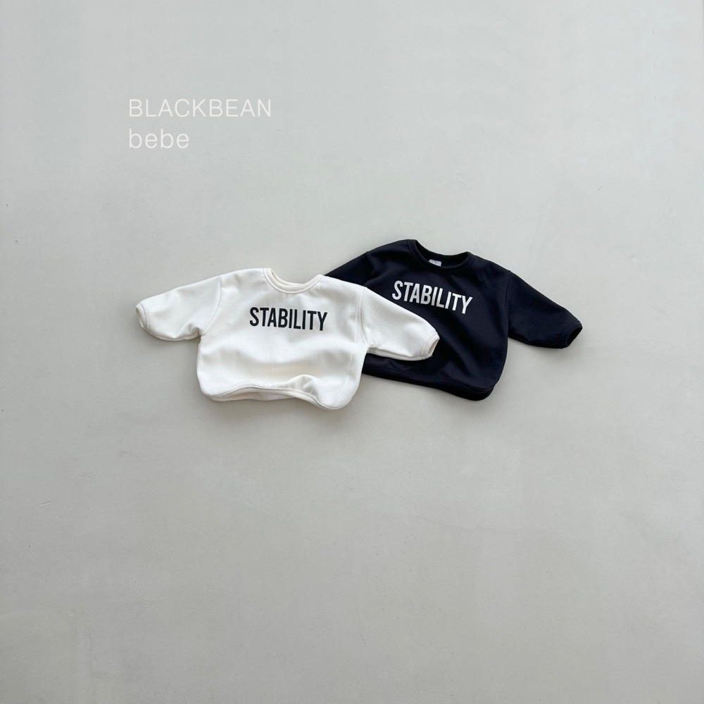 BLACK BEAN22｜(3m-18m) 英字圓弧上衣
