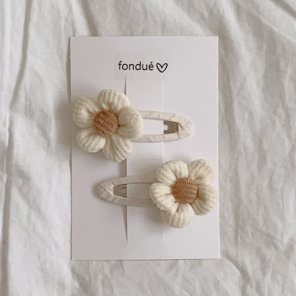 Fondue 46｜(Free)  花花髮夾
