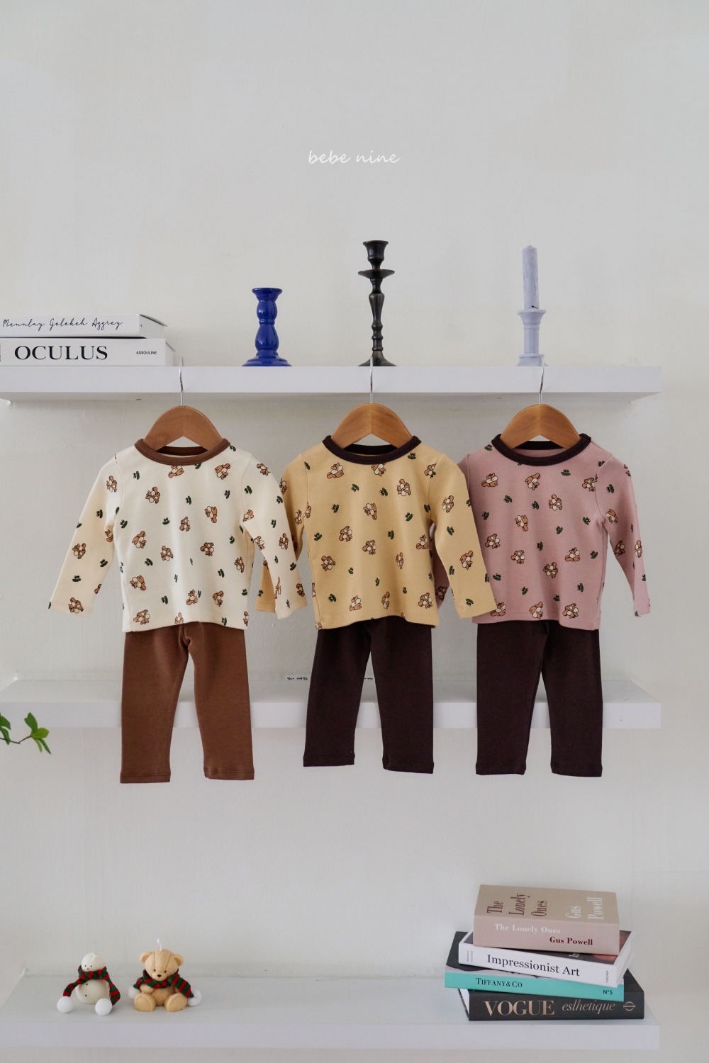 bebe nine17 (65cm-75cm) 3色松鼠家居套裝