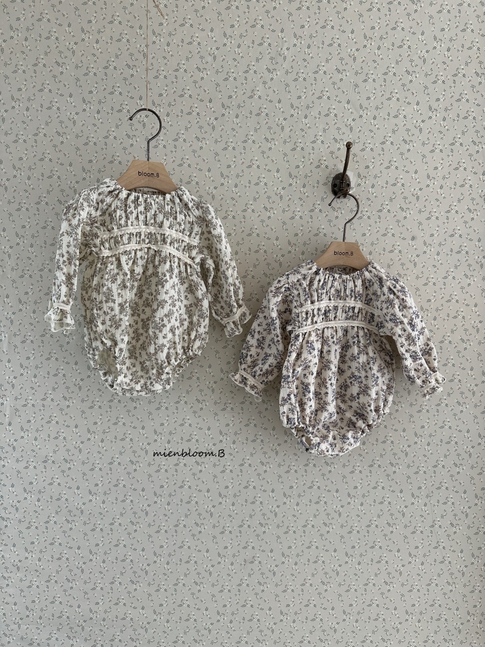 Bloom.b15｜(3m-24m) 滿版碎花包屁衣