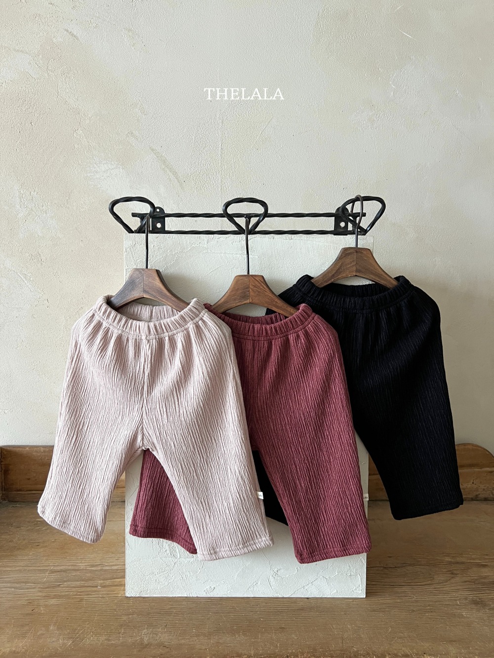 thelala11｜ (1y-6y) 細摺彈性長褲