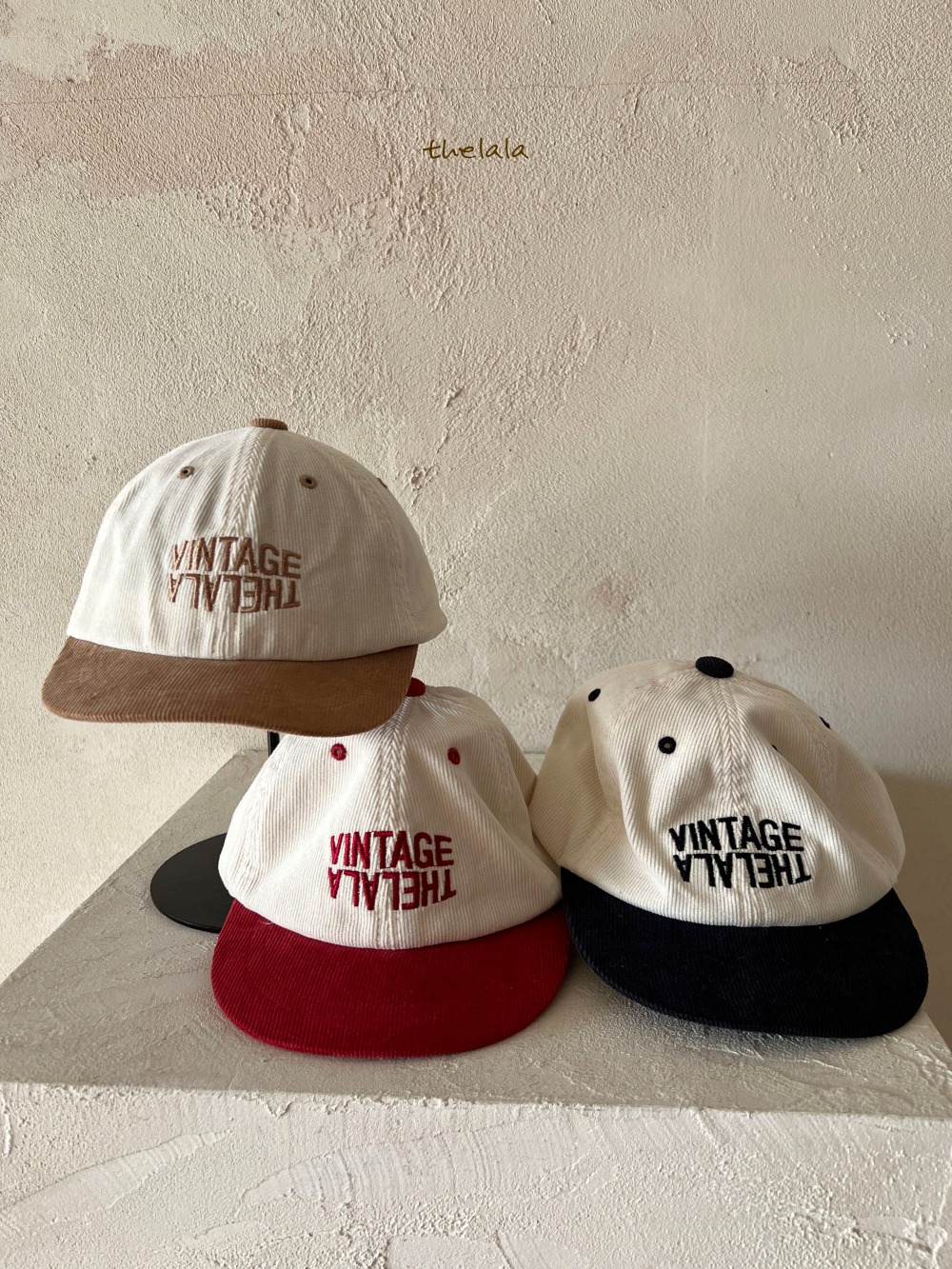 thelala06｜ (free) 燈心絨復古棒球帽