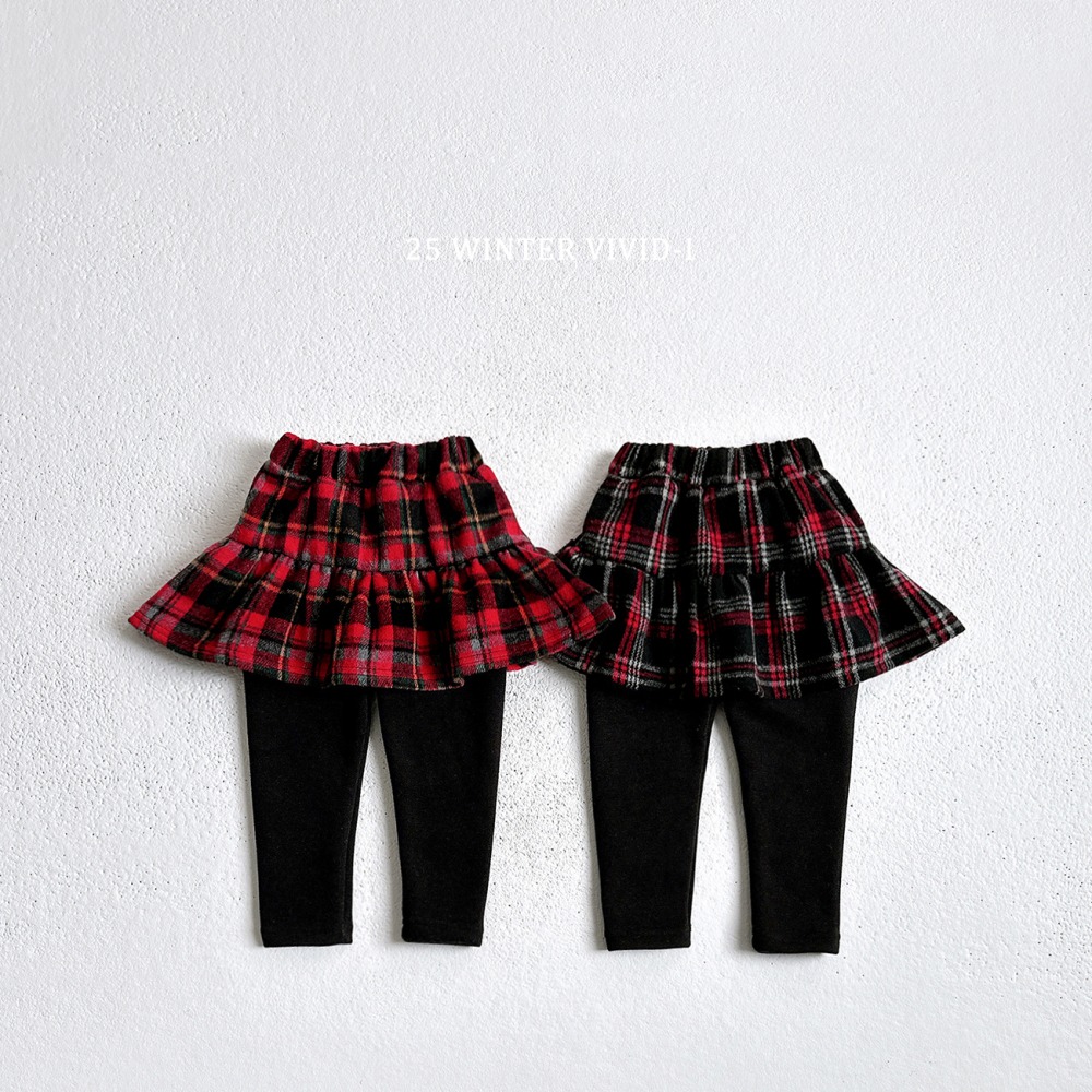 vivid27｜(78cm-125cm) 格紋褲裙