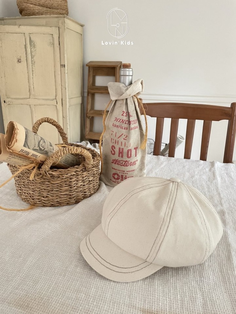 Lovin25｜(80-125cm-mom) 縫線麵包帽