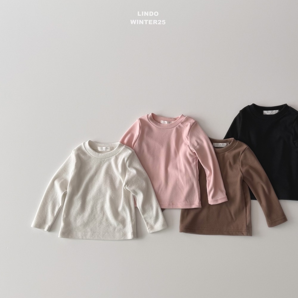 Lindo45｜(80cm-125cm) 基本款圓領素面上衣