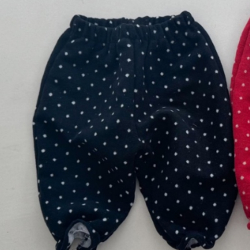 mimi market23 (65-85cm) 點點絨毛縮腳褲7