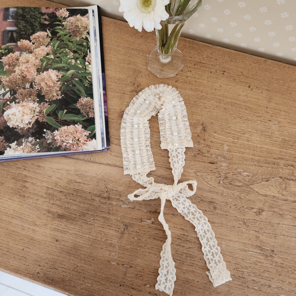 from j03｜(3-36m) 珍珠蕾絲髮帶