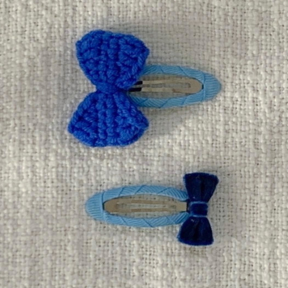 Fondue 40｜(Free)  針織蝴蝶結髮夾