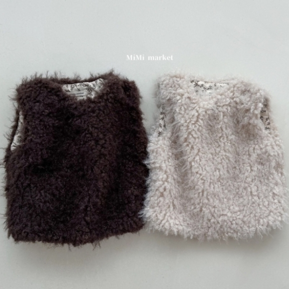 mimi market15 (65-85cm)  毛茸茸馬甲背心