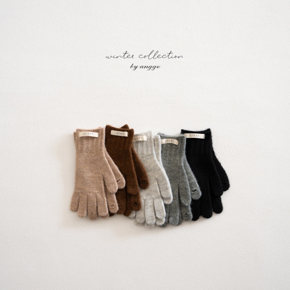 anggo17｜(free) 針織保暖手套