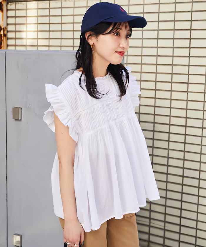 FREAK’S STORE 印度棉褶皺上衣