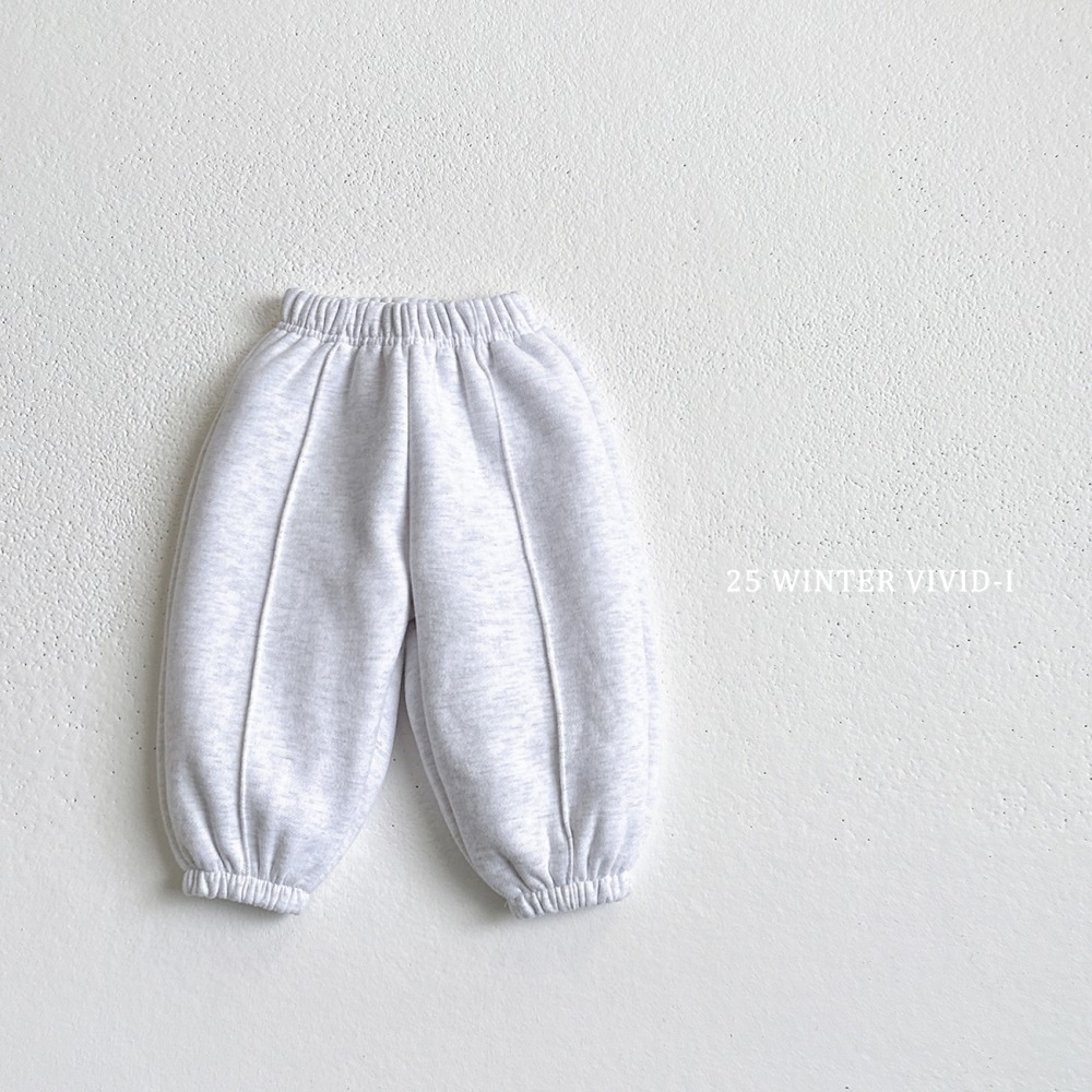 vivid05|(78cm-125cm) 素面褶撊縮口褲5