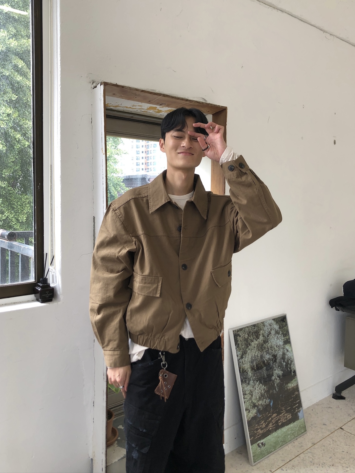 歐美休閒 高級系列 顯肩寬 短版 夾克 - 2C3