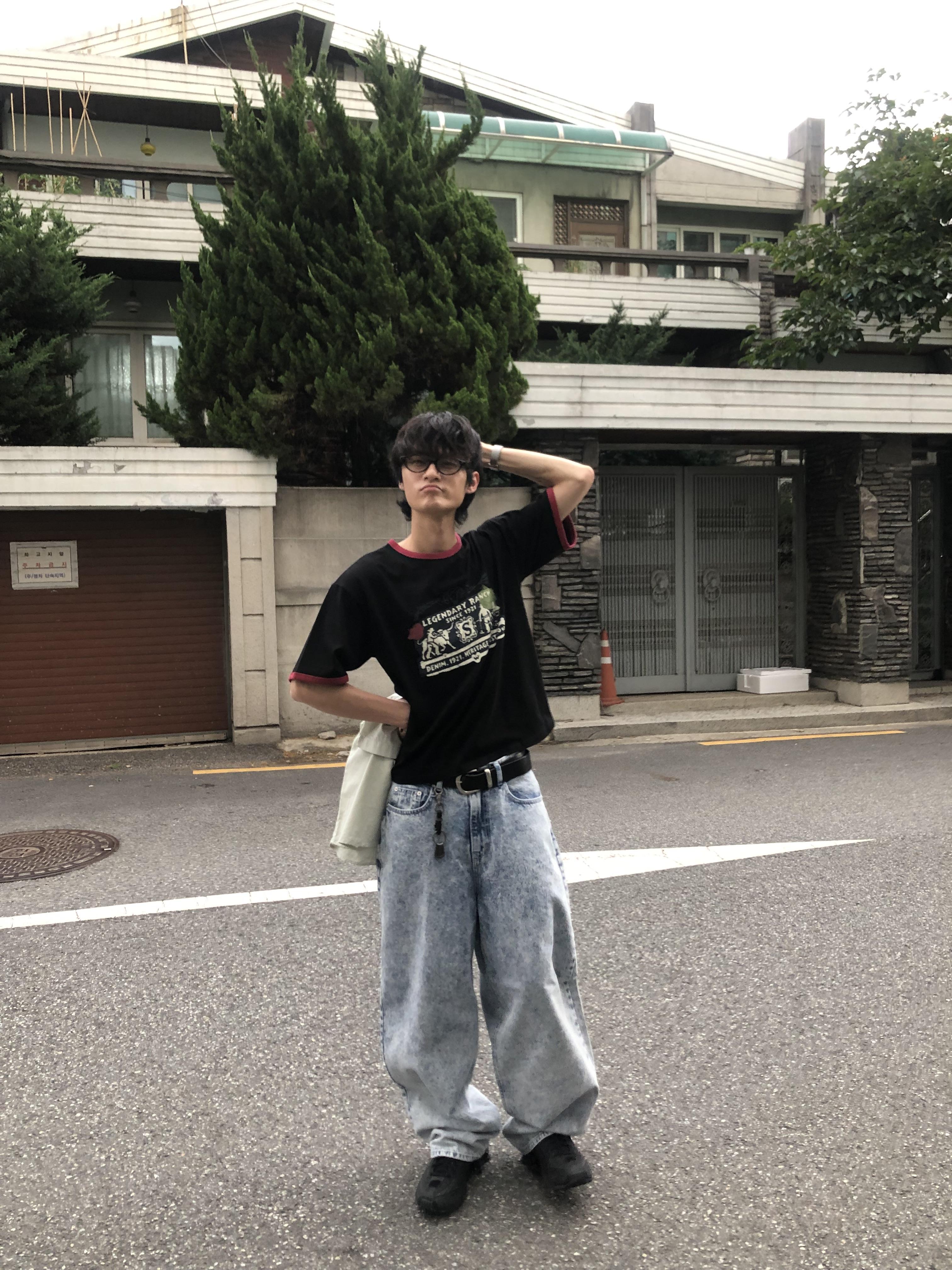 西部牛仔 復古王者 配色細節 短版 短袖 - 3C11