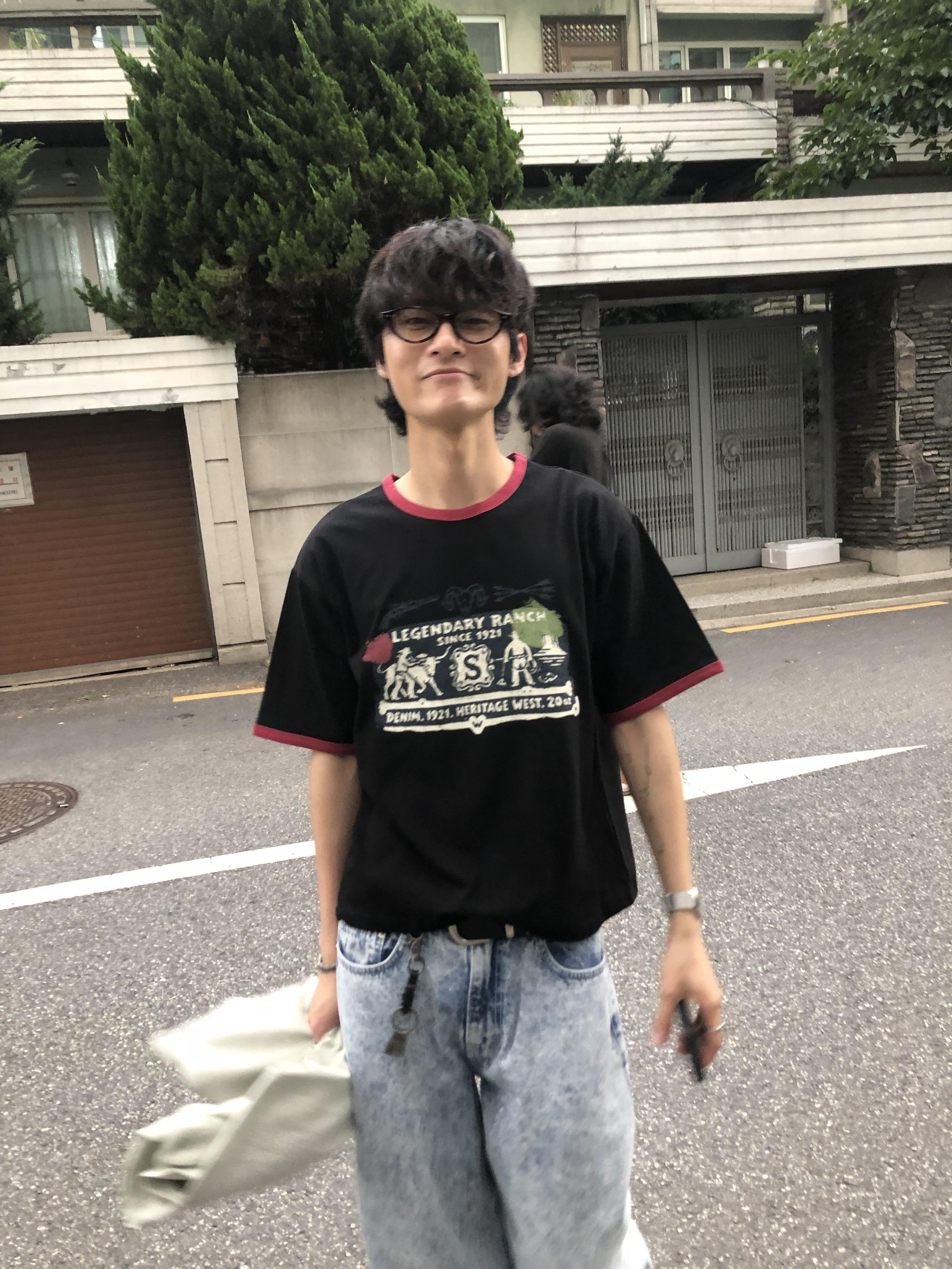 西部牛仔 復古王者 配色細節 短版 短袖 - 3C9